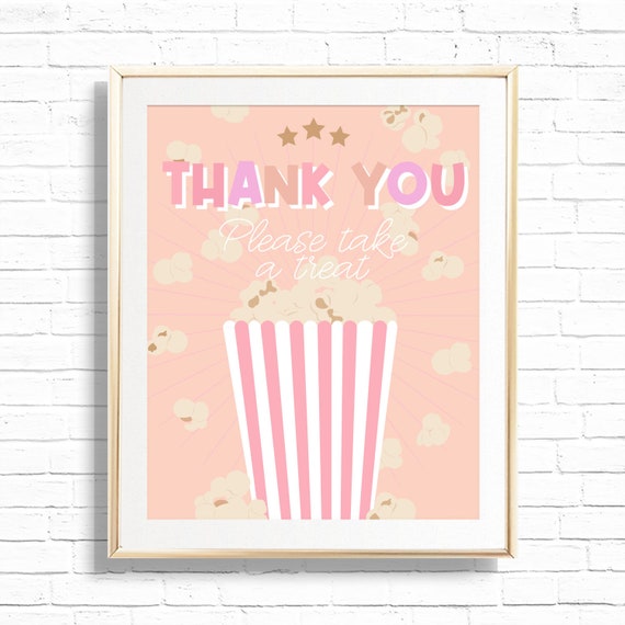 Movie Night Thank You Printable