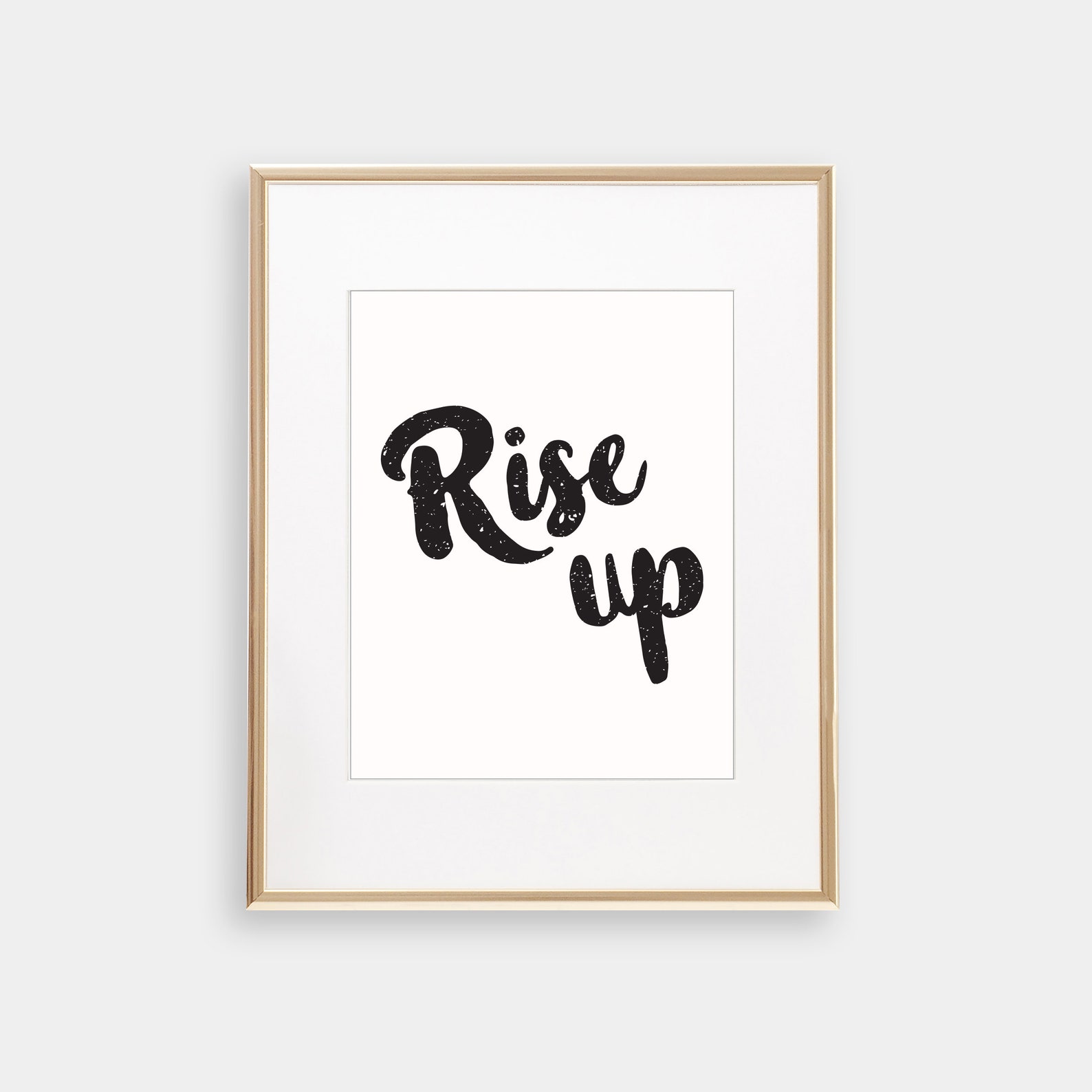 Rise up Art Print Quote Printable Positivity Home Decor - Etsy