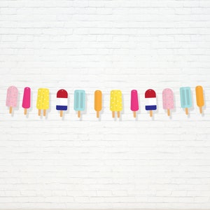 Popsicle Party Garland - Printable Summer Popsicle & Ice Cream Decor - Summer Popsicle Party Banner - Instant Download - AUG2020 - 0020