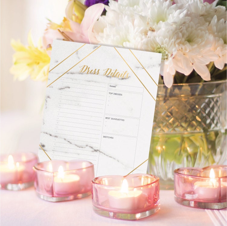 Marble Bridal Boutique Box Wedding Dress Shopping Kit Say Etsy Canada