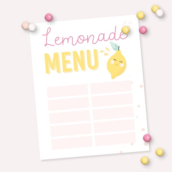Lemonade menu outlet