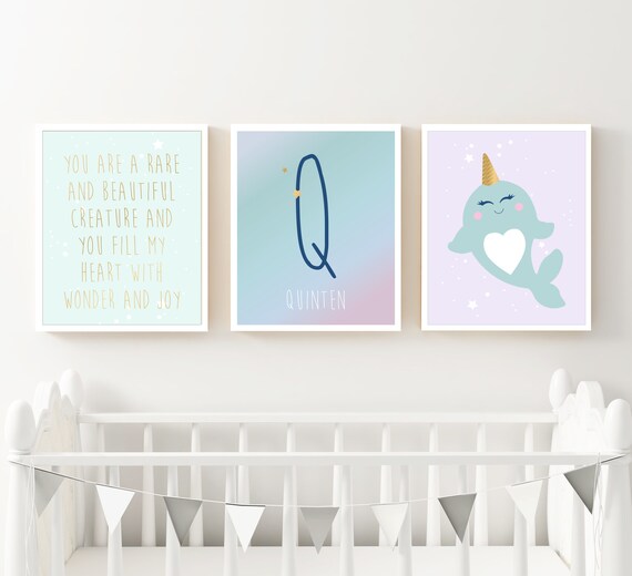 whale nursery wall decor