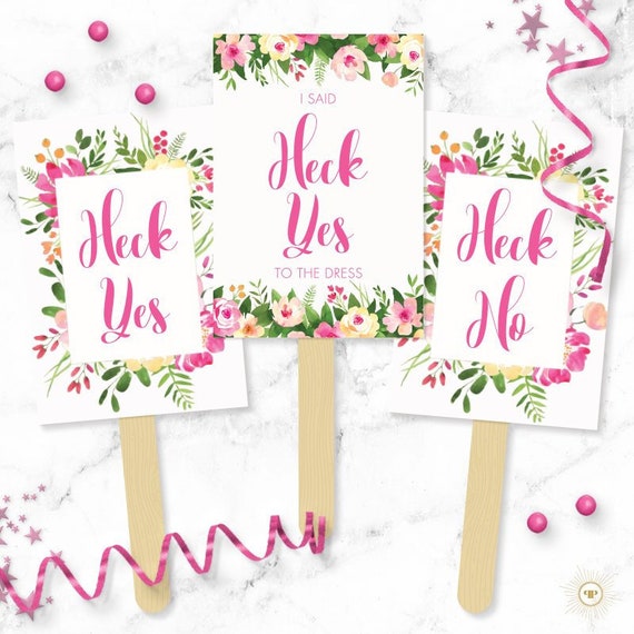 Say Yes To The Dress Signs Pink Floral Watercolor Printable Etsy Say Yes To The Dress Signs Pink Floral Watercolor Printable Etsy