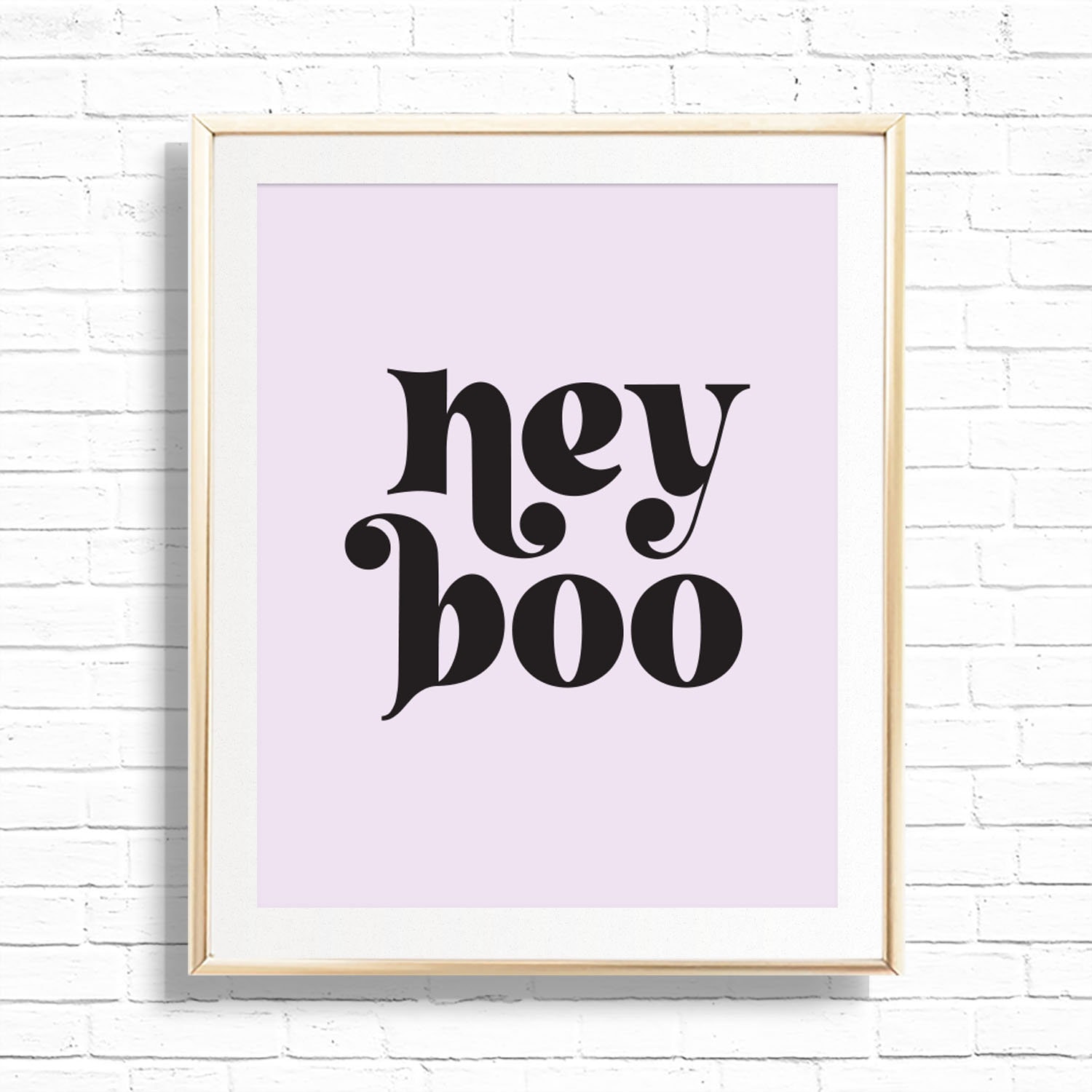 Hehe Booe Hey Boo Print - Printable Purple Halloween Wall Art Decor - Scary Quote ...
