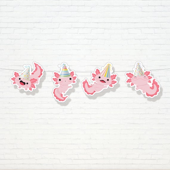 Axolotl Party Kit with Cake Topper
