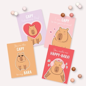Capybara Klassenkameraden-Valentinstag - Austausch-Valentinstag - Valentinstag, Klassengeschenk - 0192