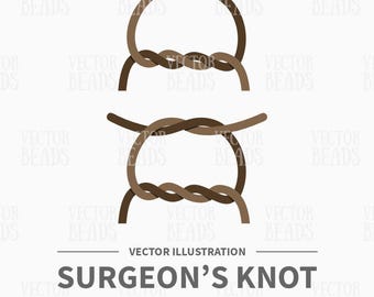 Surgeon's Knot Vector Illustration - Instant Download