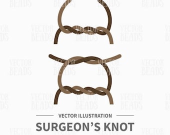 Surgeon's Knot Vector Illustration - Instant Download