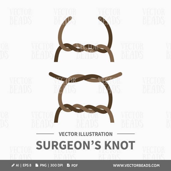 Surgeon's Knot Vector Illustration Instant Download Etsy