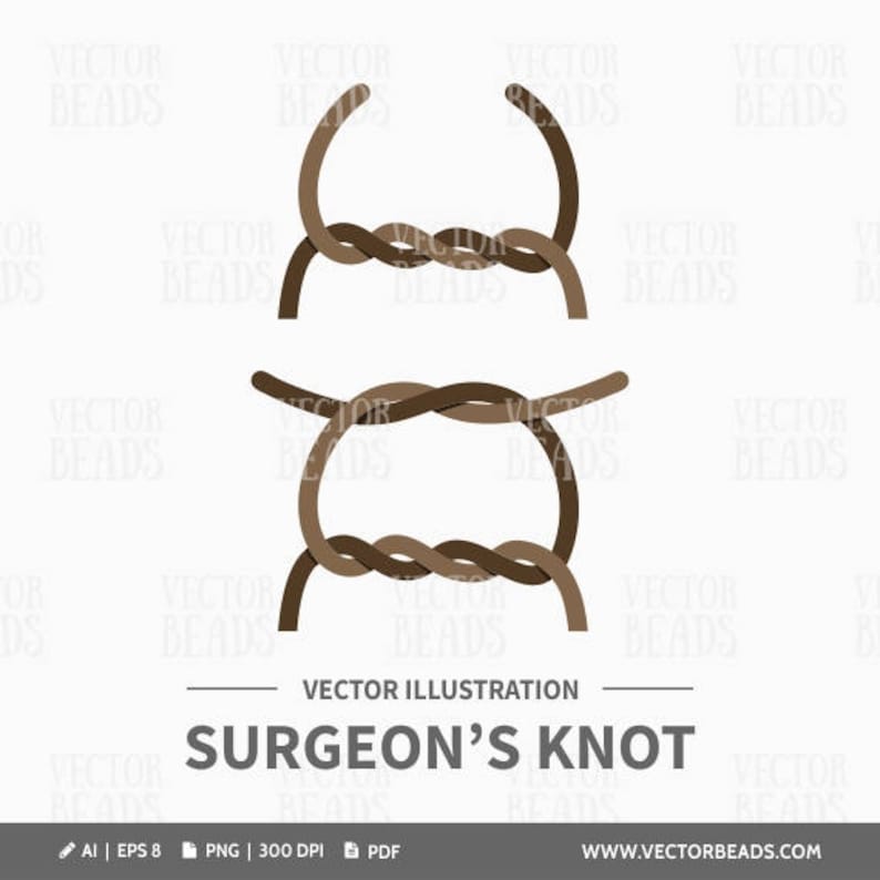 Surgeon's Knot Vector Illustration Instant Download Etsy UK