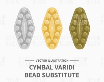 Vector Clipart conjunto de platillo Varidi sustituto de cordón para Superduos - Descarga instantánea