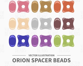Vector Clipart Set of Orion Beads - Instant Download