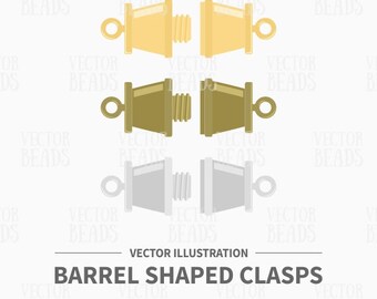 Ilustración vectorial de cierres de barril para dibujar diagramas de cuentas - Imágenes prediseñadas digitales