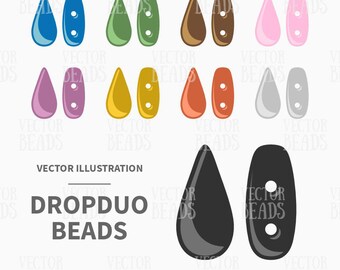 DropDuo Perlen mit Clip Art Set - zum sofortigen Download