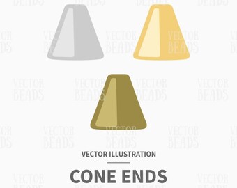 Vector Clip-art Pack de conos de perlas - Digital Clipart