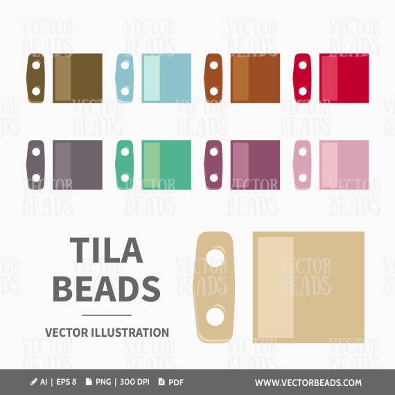 Tila Bead Color Chart