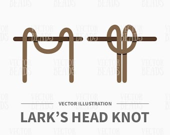 Lerche Kopf Knoten Vektor-Illustration - zum sofortigen Download