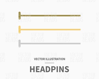 Vector Clip Art Conjunto de clavijas para la creación de diagramas de abalorios- Descarga instantánea