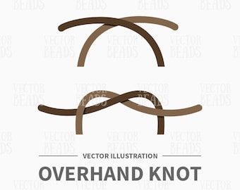Ilustración vectorial de nudo simple - Descarga instantánea