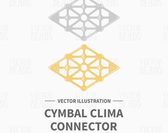Vector Clip Art Set of Cymbal Clima Connector For GemDuos - Instant Download