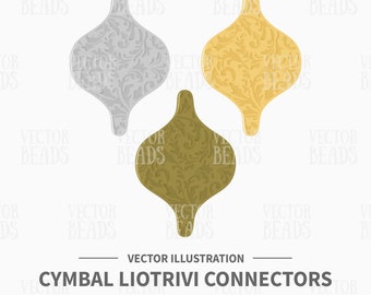 Vector Clip art Set de Conectores Liotrivi Cymbal - Descarga Instantánea