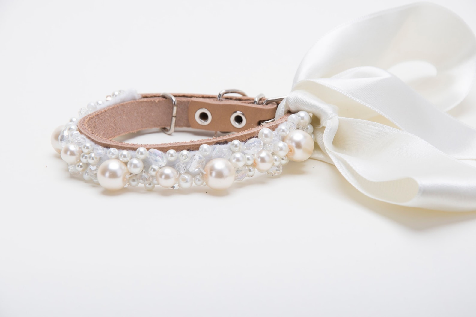 Dog Collarwedding Pearl Pet Collarbeautiful Ivory Dog Collar Etsy