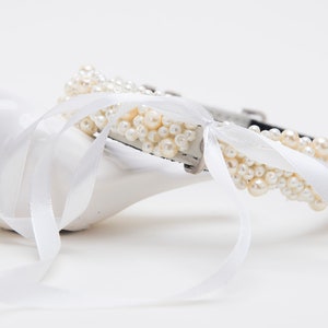 Ivory Dog collar,Wedding pearl pet collar ,Sparkling Crystal Dog Collar