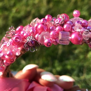 Wedding Dog collar,Wedding crystal pet collar,Beautiful pink wedding dog collar ,Sparkling Crystal Dog Collar