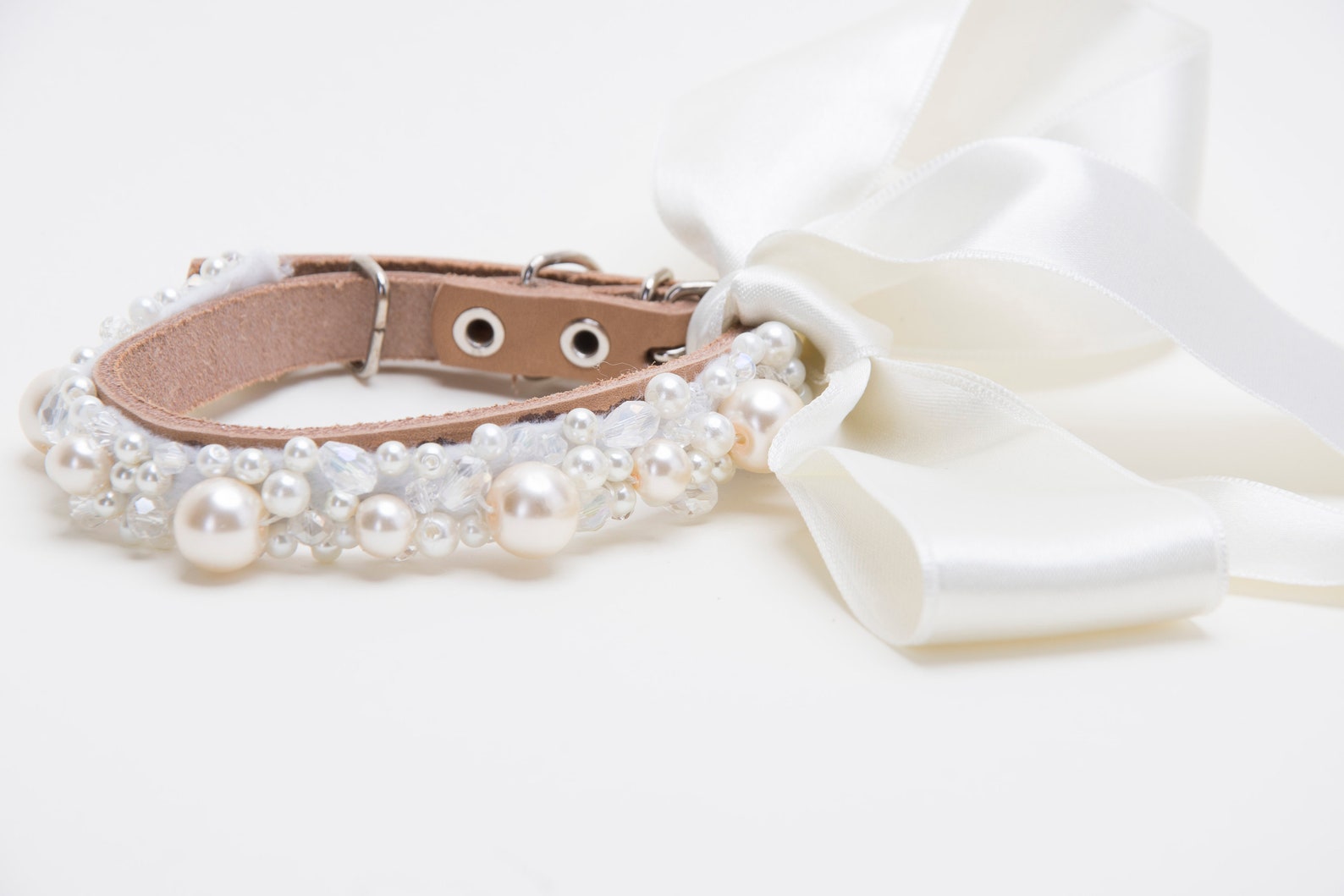 Dog Collarwedding Pearl Pet Collarbeautiful Ivory Dog Collar Etsy