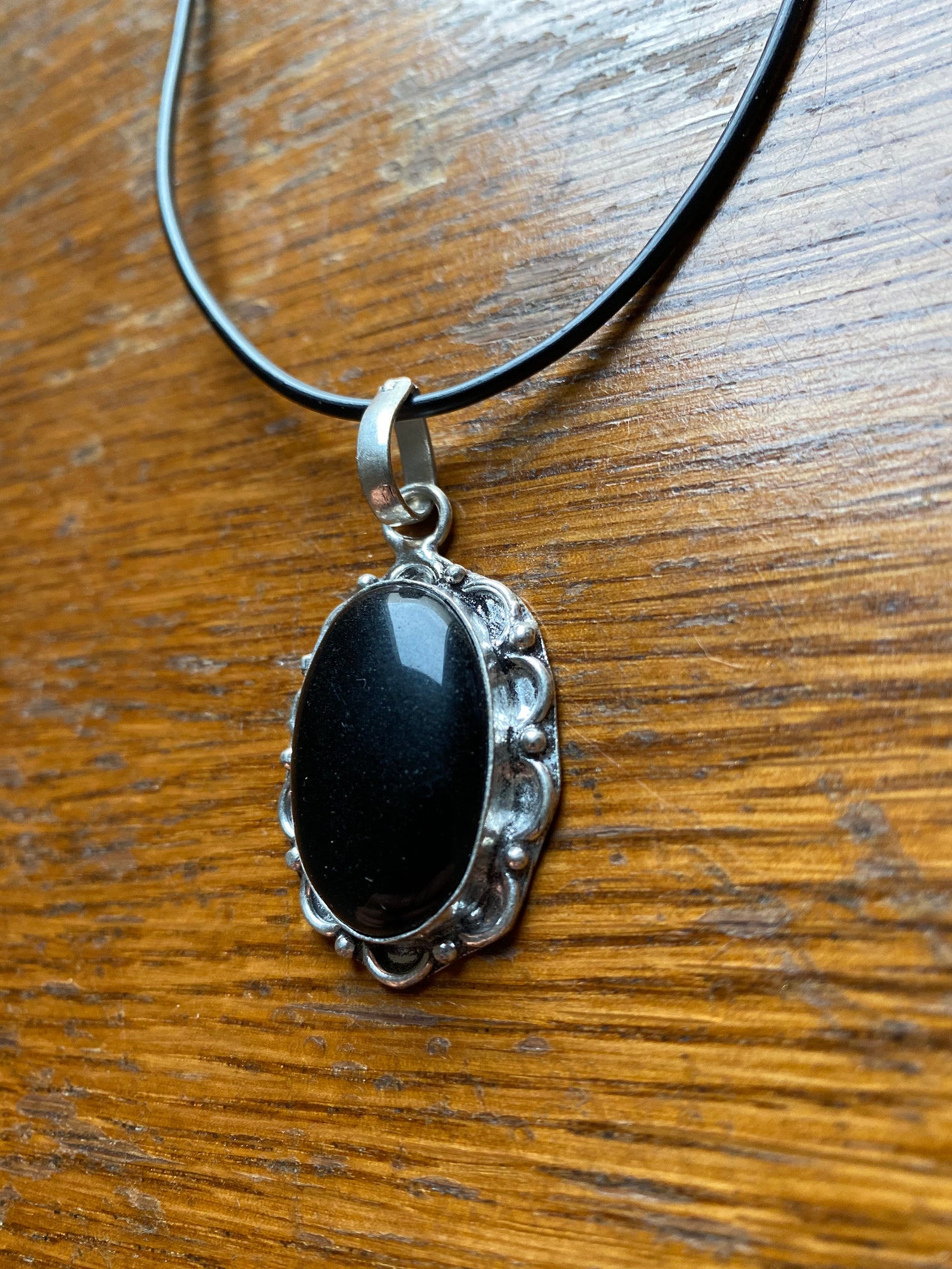 BLACK ONYX NECKLACE Black Onyx Pendant Necklace Gemstone Etsy