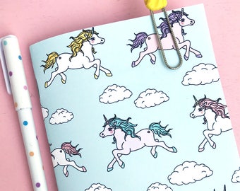 Unicorn JOURNAL Printable- Instant PDF Download- girls, diary, scrapbook, DIY, lists, calendar, notebook, paper craft, record book