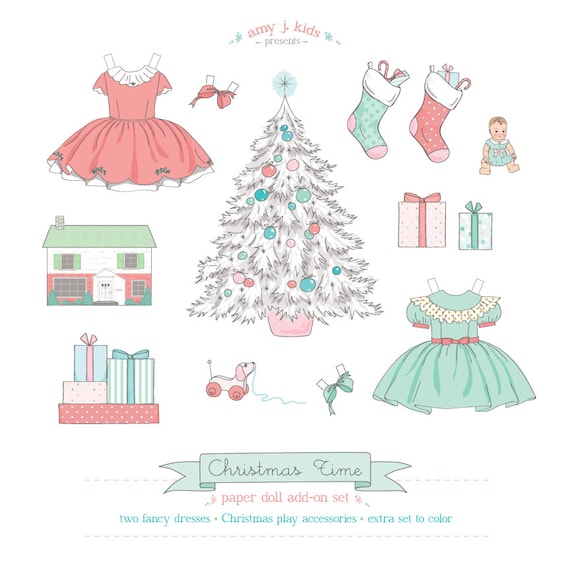 Conjunto de complementos CHRISTMAS TIME imprimible Descarga