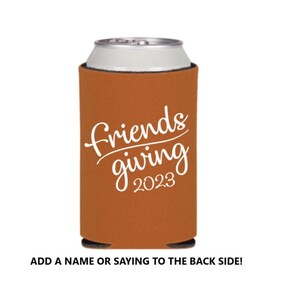 Friendsgiving Can Cooler, Friendsgiving, Favor, Thanksgiving, Friendsgiving Dinner, Thankful, Friends Thanksgiving, Turkey, Personalized