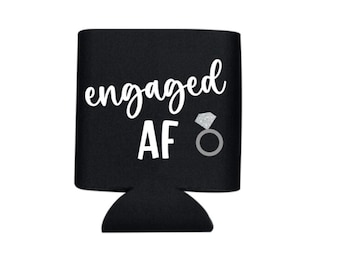 Engaged AF Can cooler, Engaged AF, Can Cooler, Personalized, Engagement, Engaged, Engagement Gift, Future Mrs, Wedding, Bride to be, Gift