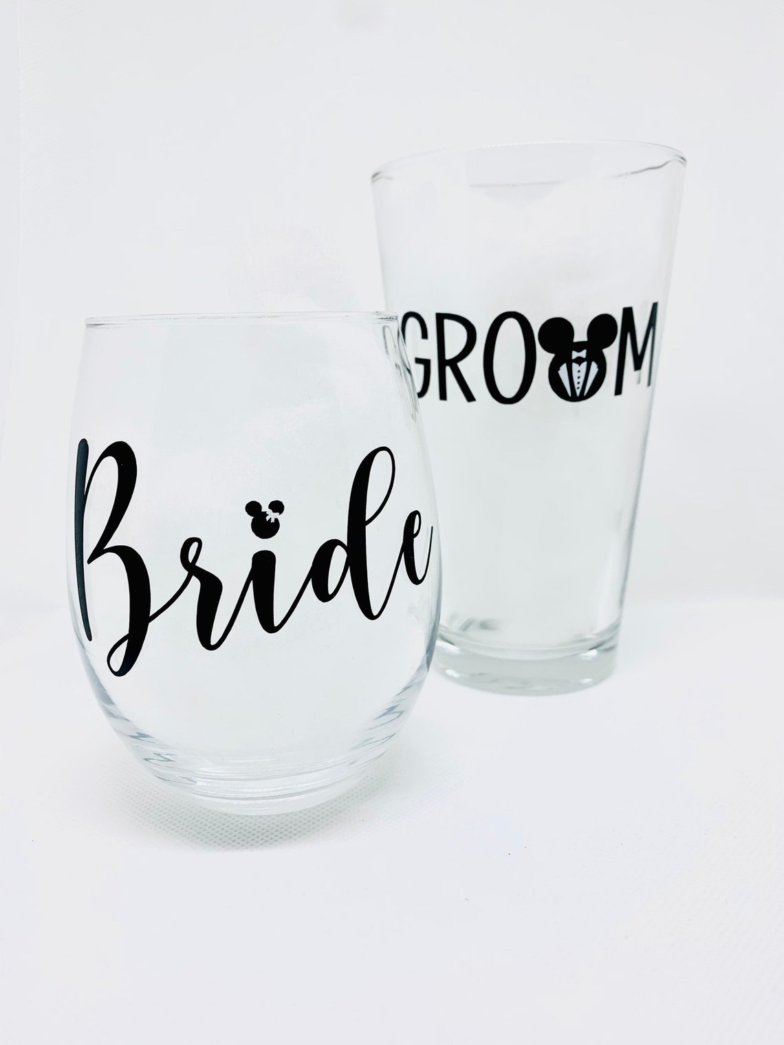 Disney Bride and Groom Glasses Disney Bride Disney Groom Etsy