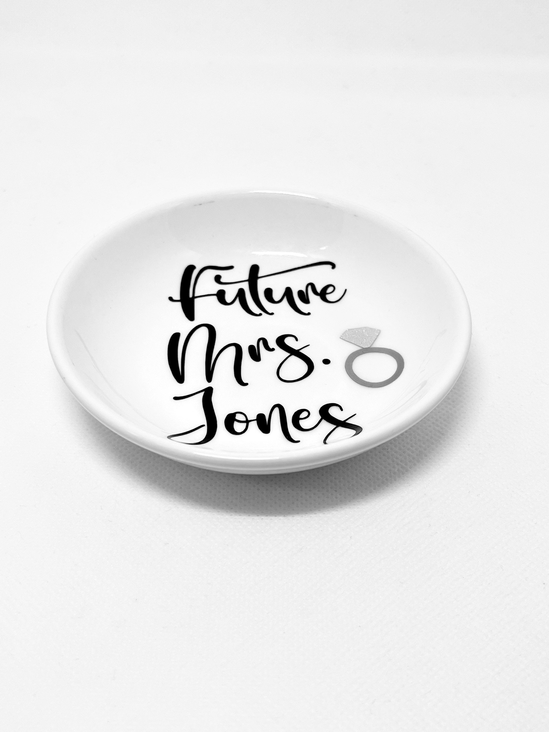 Future Mrs Ring Dish Ring Holder Personalized Ring Dish Etsy