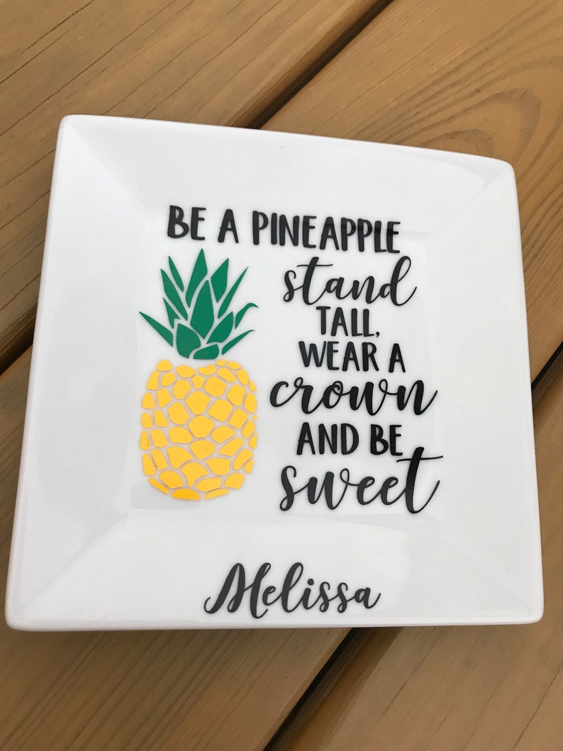 Pineapple item Custom Ring Dish Pineapple Pineapple Ring Dish Trinket Tray Pineapple Gifts Personalized Pineapple Item Pineapple Gift
