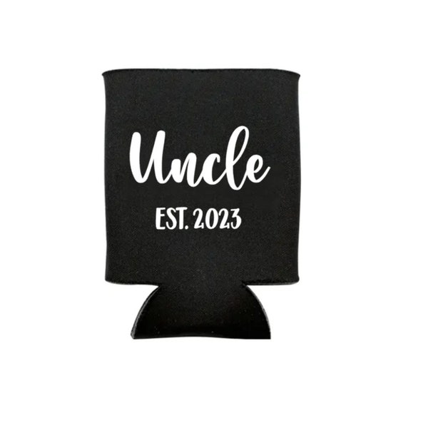 Uncle Can Cooler, New Uncle, Funcle, Can Cooler, Personalized, Promoted to Uncle, Est 2024, Gift, Brother, Beer, Uncle, Best Uncle, New Baby