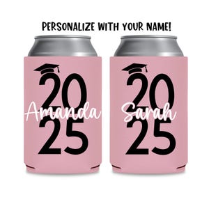 Class of 2025 Can Cooler, Class of 2025, Can Cooler, Graduation, Grad Gift, Your Name, 2025 Grad Gift, Favor, Personalized, Party, Beer