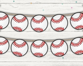 Printable Baseball Banner. Baseball Garland. Baseball Centerpiece. Baseball Party Decor. Baseball Baby Shower Decor. Instant Download.