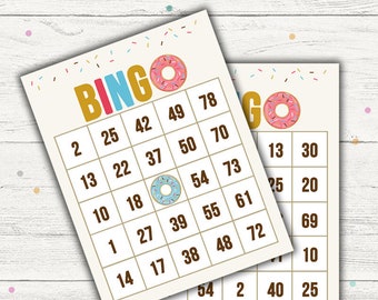 Donut Party Games Etsy
