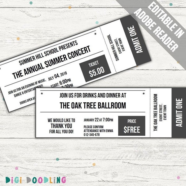 Plate Sale Ticket Template Etsy Plate Sale Ticket Template Etsy