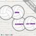 Volleyball Tag Printable Volleyball Name Tags/ Bag Tags. | Etsy