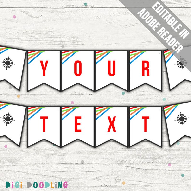 Laser Tag Party Printables. Includes Invitations Favor Tags - Etsy