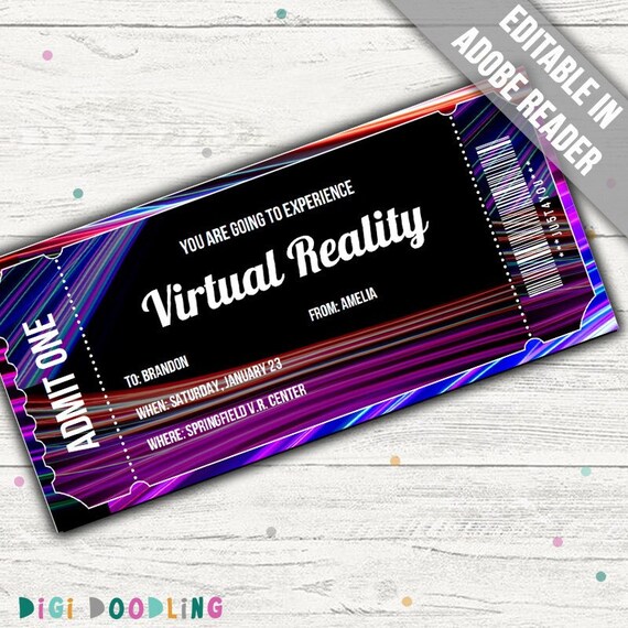 Virtual Reality Ticket Virtual Reality Experience