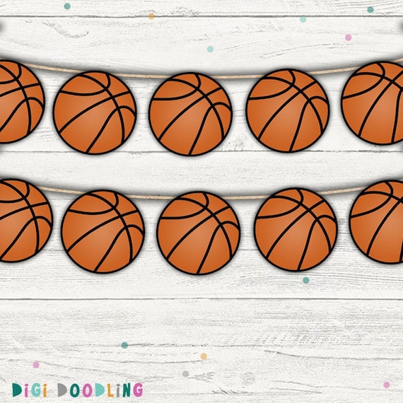 Printable Basketball Banner. Basketball Garland. Basketball - Etsy