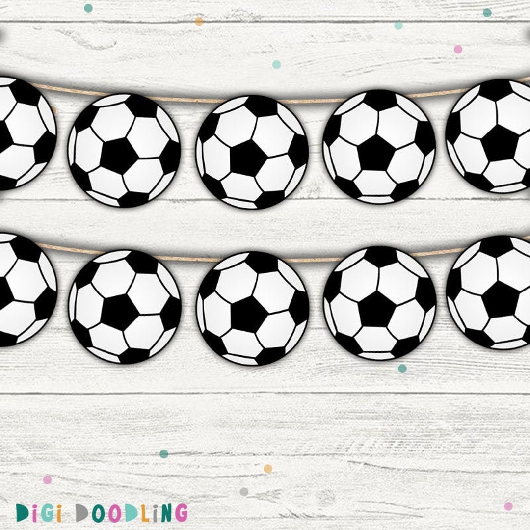 Printable Soccer Banner. Soccer Garland. Soccer Centerpiece. - Etsy