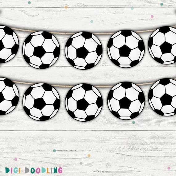Fußball-Party-Dekoration – Vorgefertigtes Banner, Girlande, Kein DIY, Für Geburtstag, Spieltag & Mottoparty