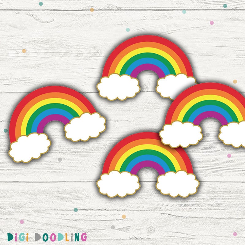 Rainbow Cupcake Toppers. rainbow Party Decor. Printable. Etsy Australia