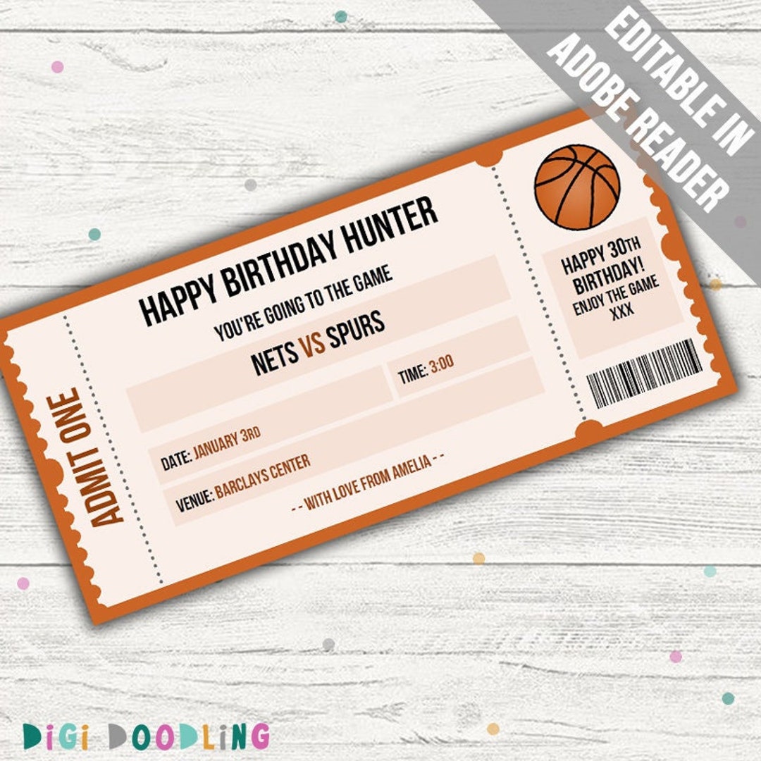 Basketball Game Ticket Template Surprise Basketball Ticket Basketball Basketball Game Ticket Template Surprise Basketball Ticket Basketball